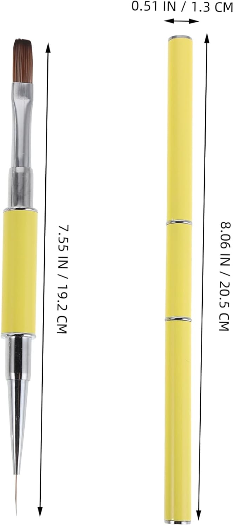 Gatuida 3Pcs Dual Ended Nail Art Brush for Salon and Personal Use and Sculpting Pens for Precise Drawing and Nail Design for Smooth Application and Easy Cleaning image number 6