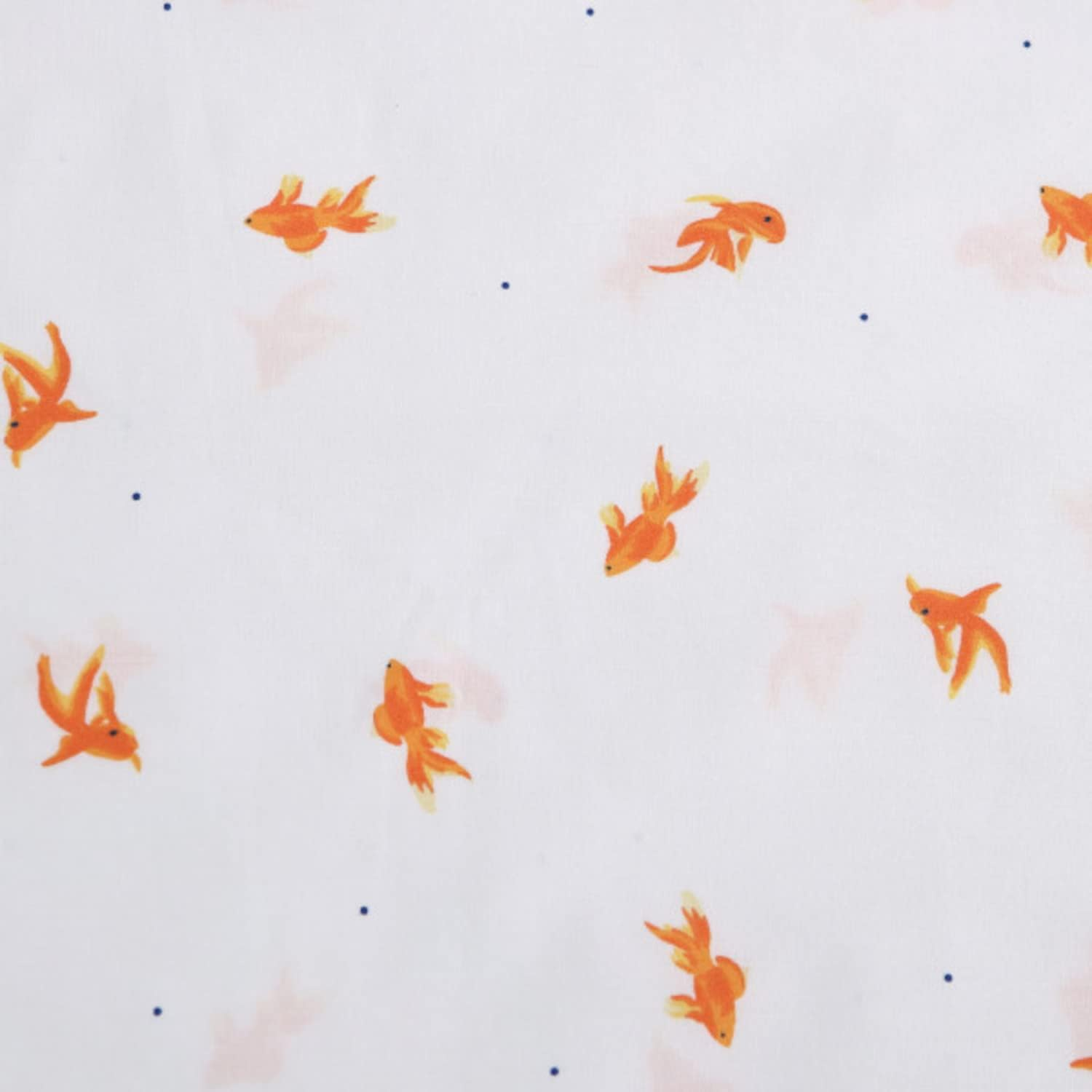 Poppy & Fritz - Twin Sheets, Cotton Percale Bedding Set, Crisp & Cool, Ideal Bedding Set (Goldfish, Twin) image number 2