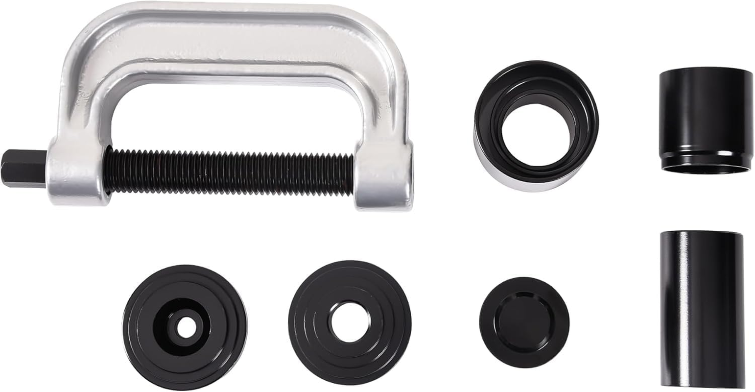 Heavy Duty Ball Joint Press & U Joint Removal Tool Kit with 4X4 Adapters, Ball Joint Press Removal Tool Kit for 2WD 4WD Car Light Truck, Ball Joint C-Frame Press Remover Installer Service Tool Set image number 1