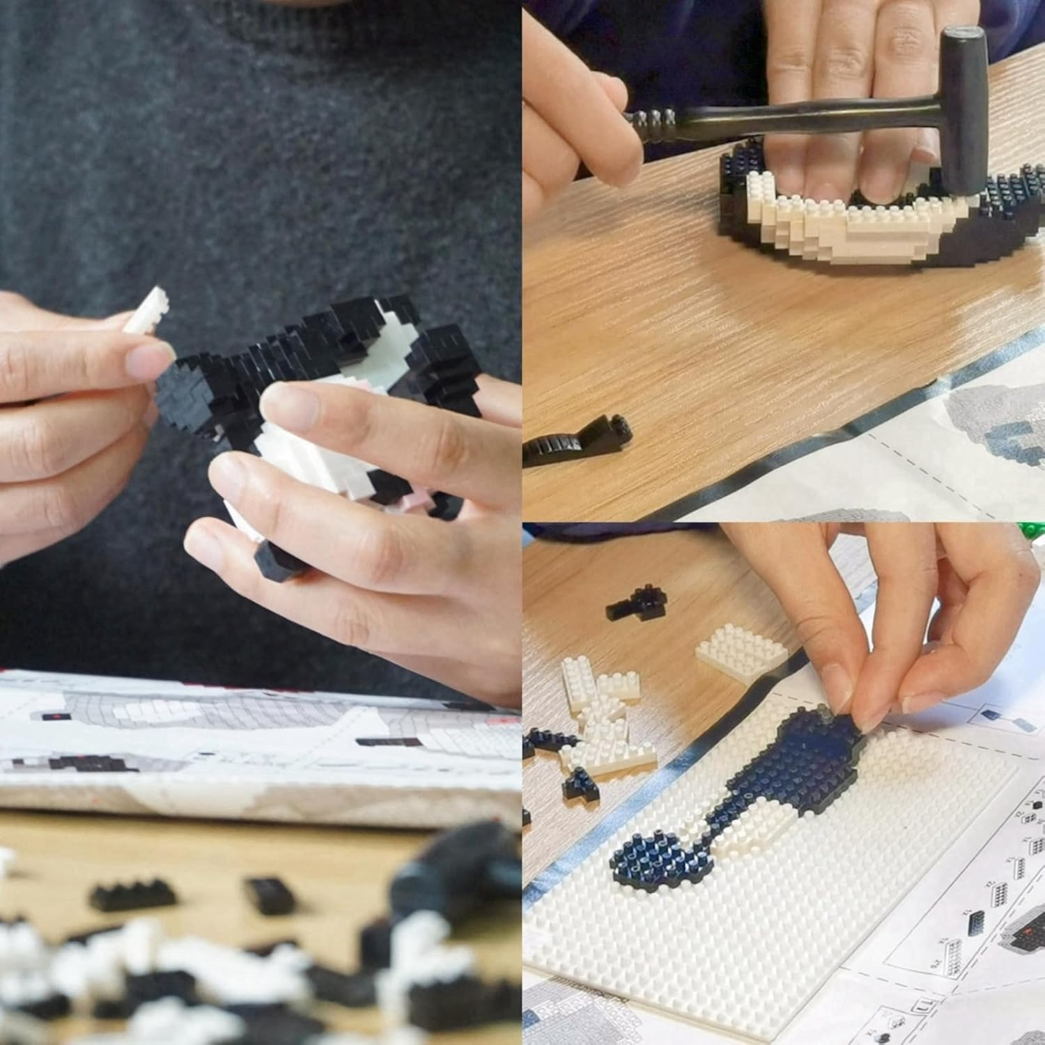 QMEAKMONY Mini Building Blocks Panda Sets Cute Micro Mini Panda Building Bricks for Adults Micro Nano Bricks Perfect Party Favors for Teenagers. (337 PCS) image number 2