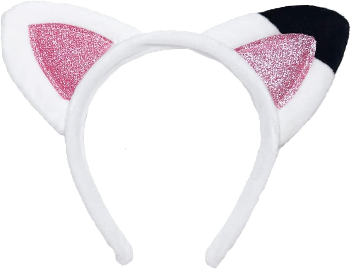 Atvscay Cat Ears Headband Cat Ears Headwear Shiny Flannelette Hair Hoop for Girl Halloween Costume for Dollhouse Party image number 2