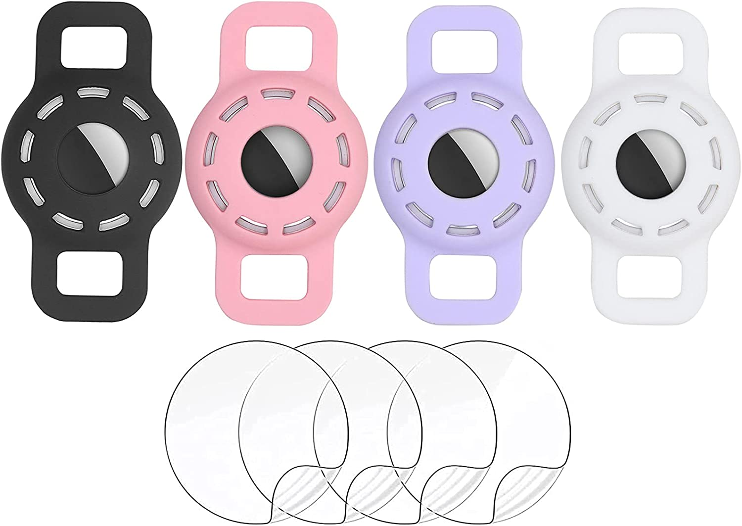 Airtag Cat Collar Holder Compatible with Apple Air Tag,Small Animals Pets Anti-Lost Pet Collar Id Tags for Air Tags,Anti Scratch Cat GPS Tags,Silicone Case for Cats Collar Finder Tracker Locator
