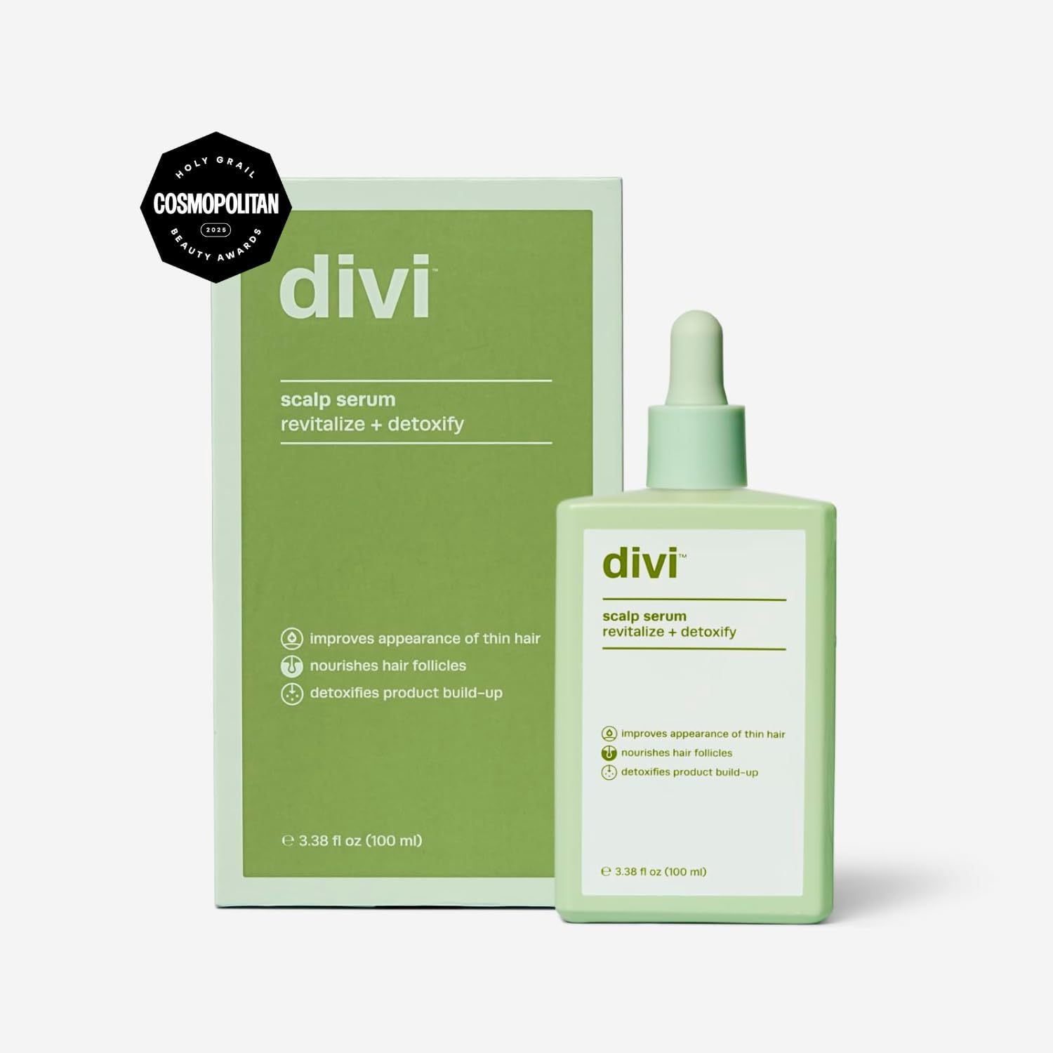 Divi Hair Scalp Serum for Women and Men - Revitalize and Balance Your Scalp - Improves Appearance of Thinning Hair, Nourishes the Scalp and Helps Remove Product and Oil Buildup, 100Ml image number 5