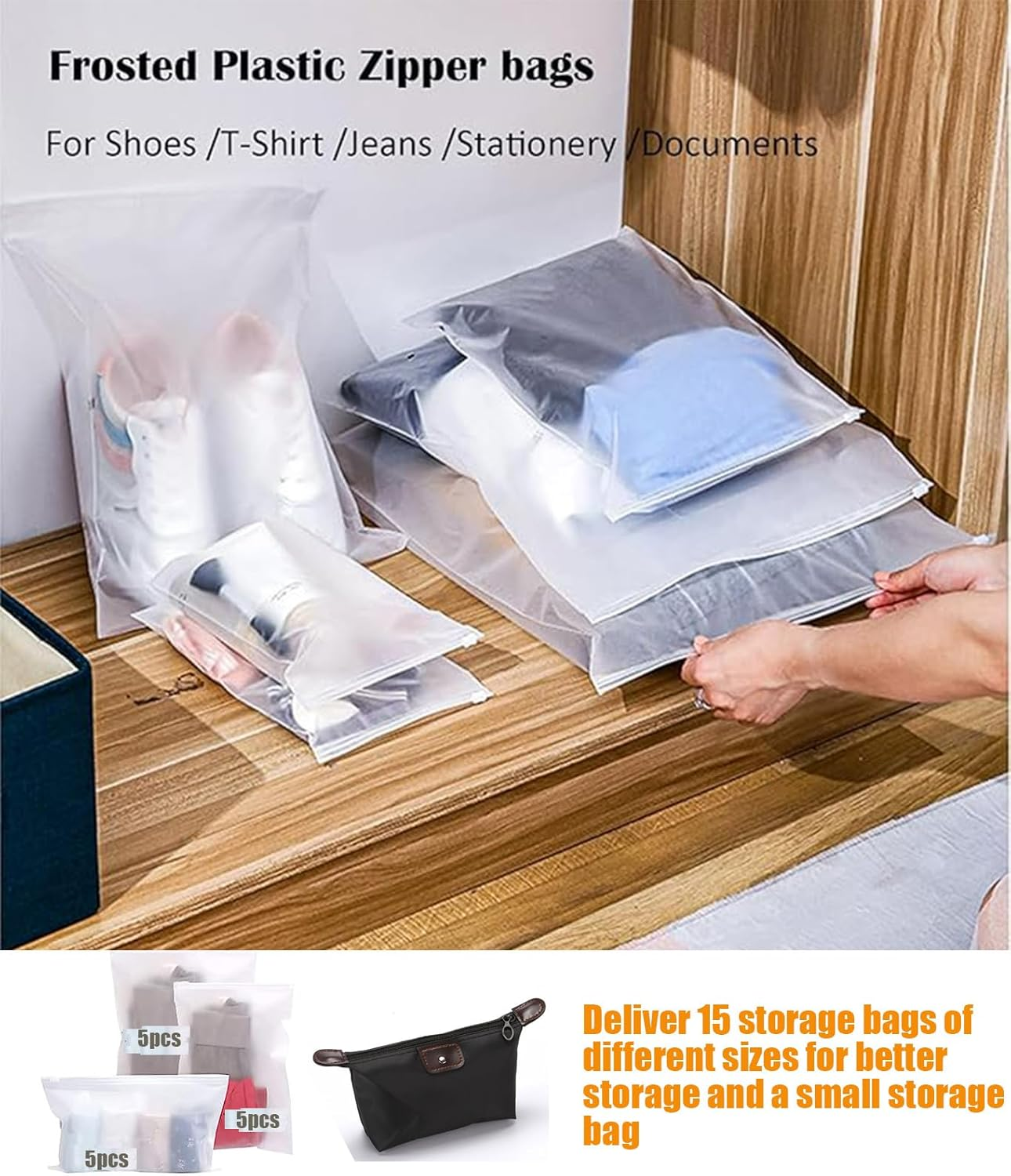 Sports Gym Bag for Women and Men Travel Duffel Bag Overnight Shoulder Carrier Weekender Carry on Workout Carrier Portable Athletic Tote with Shoes Compartment & Wet Pocket (Black) image number 3