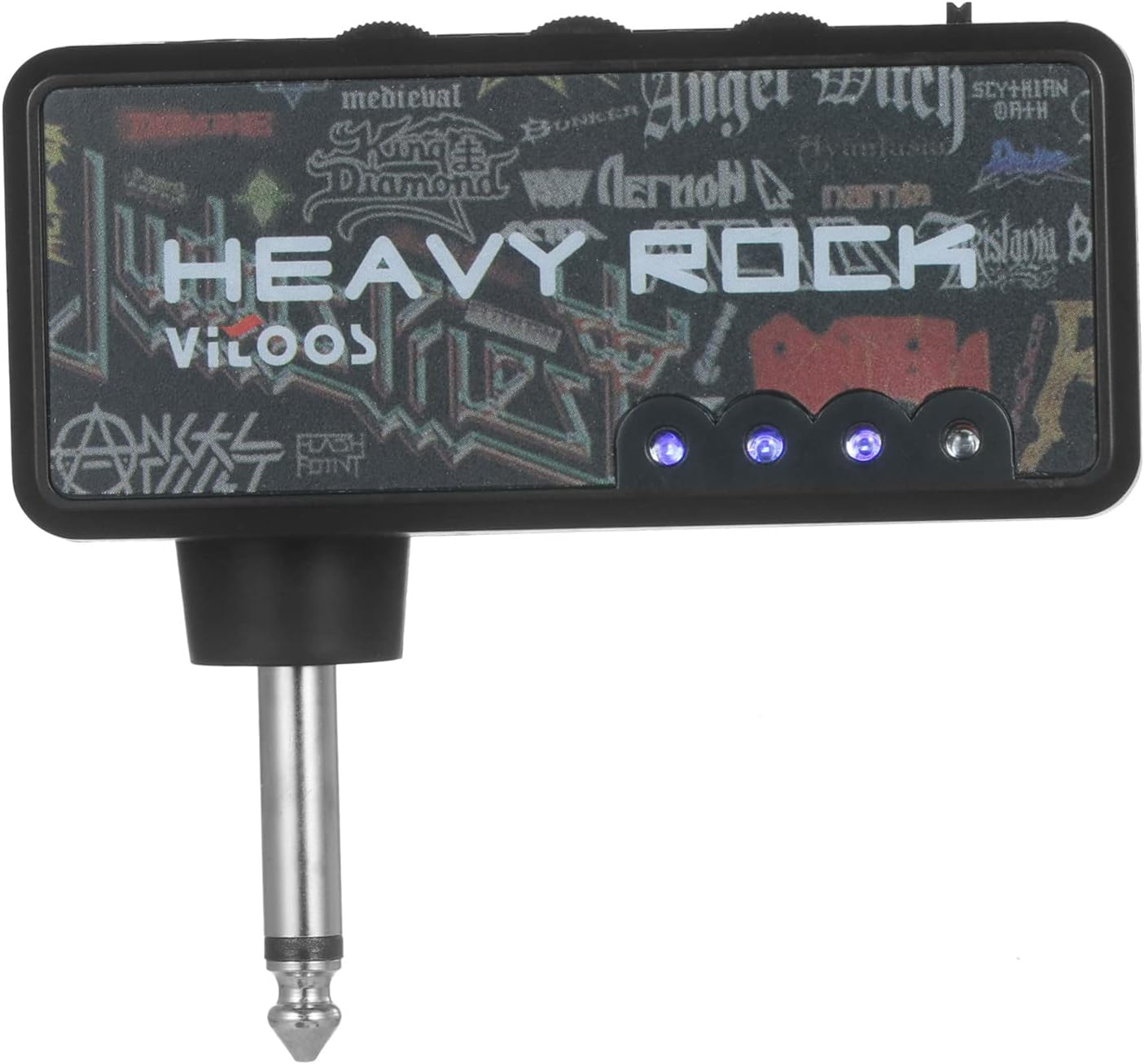 Electric Guitar Amp, Electric Guitar Plug Mini Headphone Amp Amplifier Heavy Rock Compact Portable image number 3