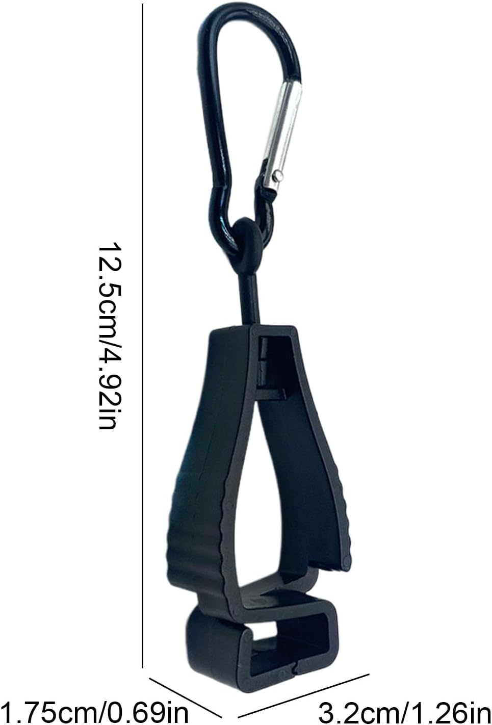 Work Glove Clip | Mitten Carabiner Grabber - Lightweight Glove Carabiner Clips for Travel, Firefighter, Camping, Construction, Hiking, Workshop - Blue image number 6