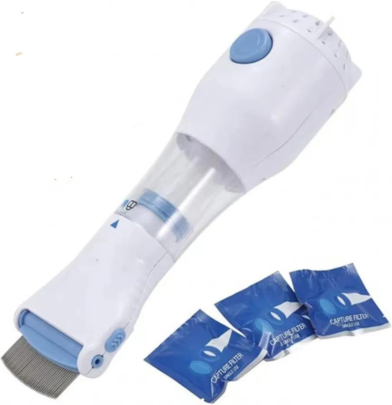 Electric Vacuum Comb for Lice Removal - Pet and Hair Treatment, Nit Free Comb with Lice Catcher image number 2