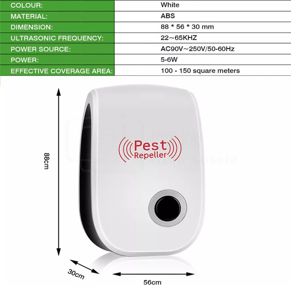 6Pcs Ultrasonic Pest Repeller Electronic Reject Mouse Rat Mosquito Insect Control AU image number 1