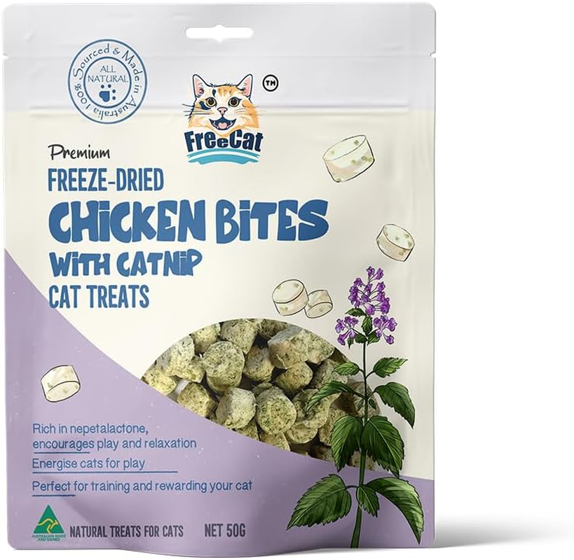 Freecat Freeze Dried Chicken Biteswith Catnipcat Treats 50G image number 1