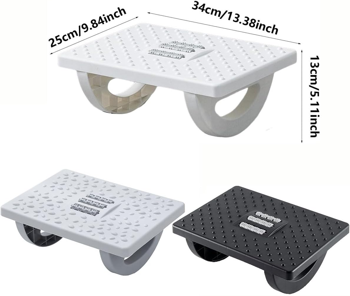 AIMALL Ergonomic Foot Stool for Office and Home, Non-Slip, Multi-Functional, 13.38 X 9.84 X 5.11 Inches, Suitable for Adults and Children, Easy Assembly