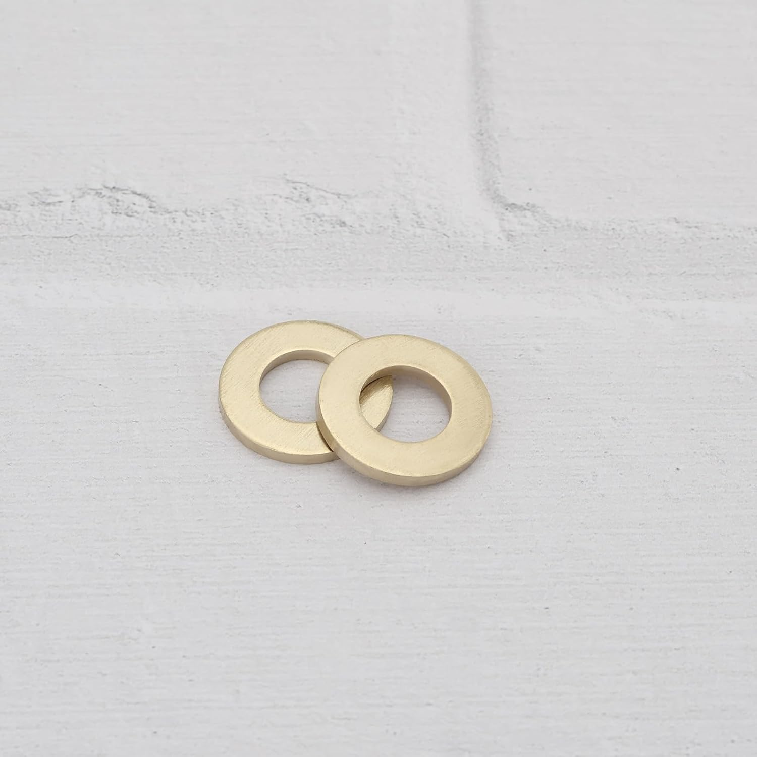 Create Idea 50PCS Brass Washer Assortment Kit M3 M4 M5 M6 M10 Metric Flat Washer Brass Flat Washer for Household Commercial Appliances Automobiles Boats image number 2