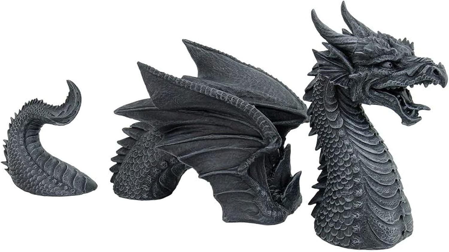 Garden Dragon Resin Gardening Statue, Dragon Garden Display Decorative Accent Sculpture, Decorative Sculpture for Patio, Front Garden, Lawn image number 2