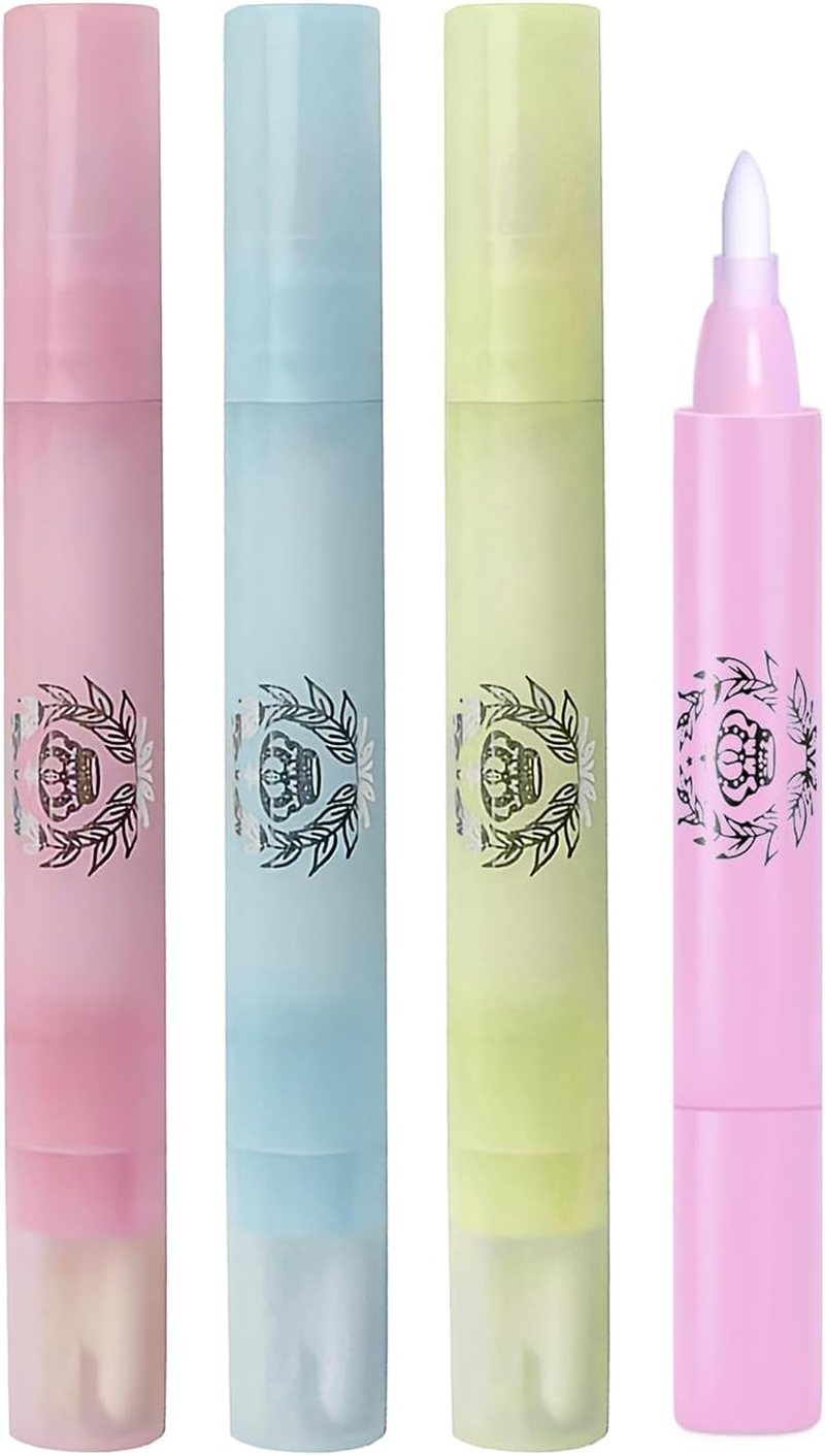 Nail Polish Corrector Pens, Manicure Remover Pen with 12 Replacement Tips, Refillable Nail Art Edge Cleaning Pen, Nail Art Remover Pen, Nail Varnish Remover Pens, Manicure Correction Pens (4 Pcs) image number 1