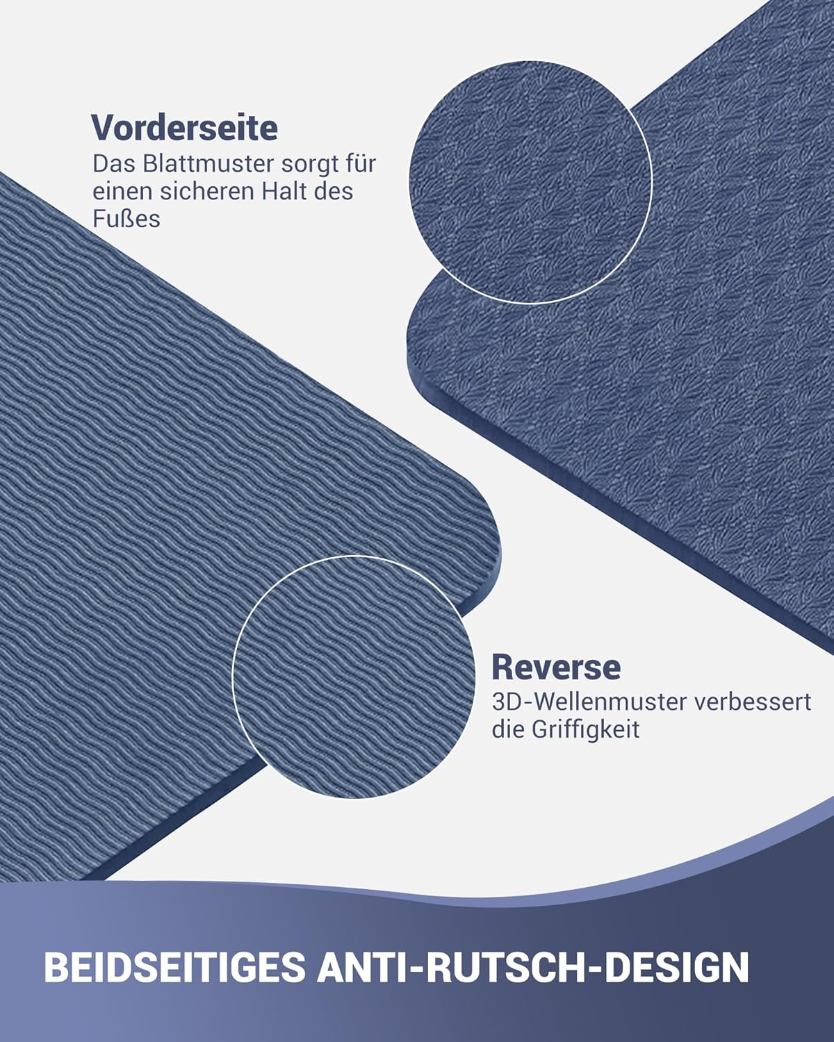 Good Nite Yoga Mat Gymnastics Pilates Exercise Mat for Women Non-Slip Thick 6Mm with Carry Strap Tpe 183 X 61 X 0.6Cm