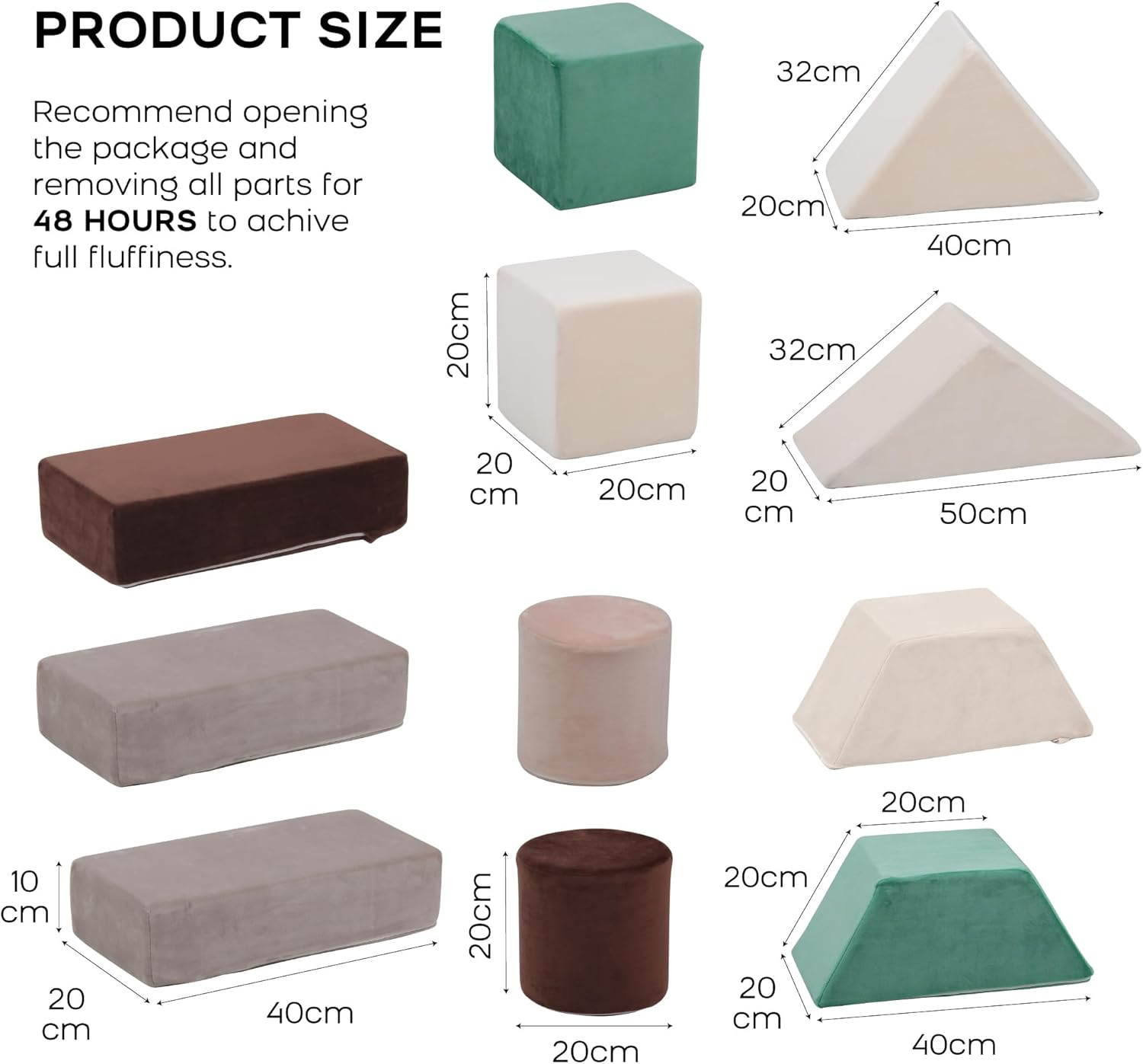 Banasuper Kids Climbing Foam Blocks,Toddler Climbing Toys，Multiple Stacking Options, Such as Christmas Trees, Carts and Other Shapes image number 4