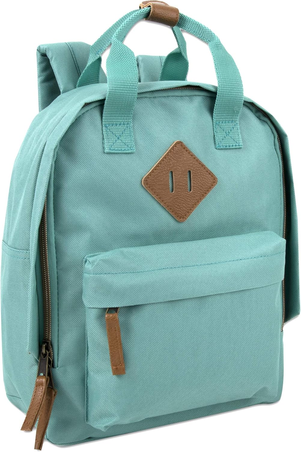 Canvas Mini Backpack for Everyday & Day Pack Rucksack in Solid Color Blocks