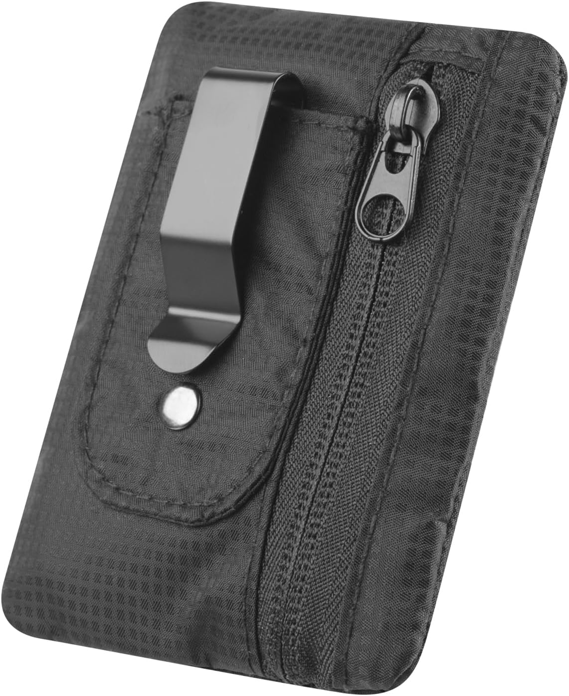 KOSMCCO RFID Blocking Clip Stash Pocket, Compact Hidden Travel Belt Wallet for Cards & Cash - Slim Pickpocket-Proof Design for Everyday Carry, Black image number 2