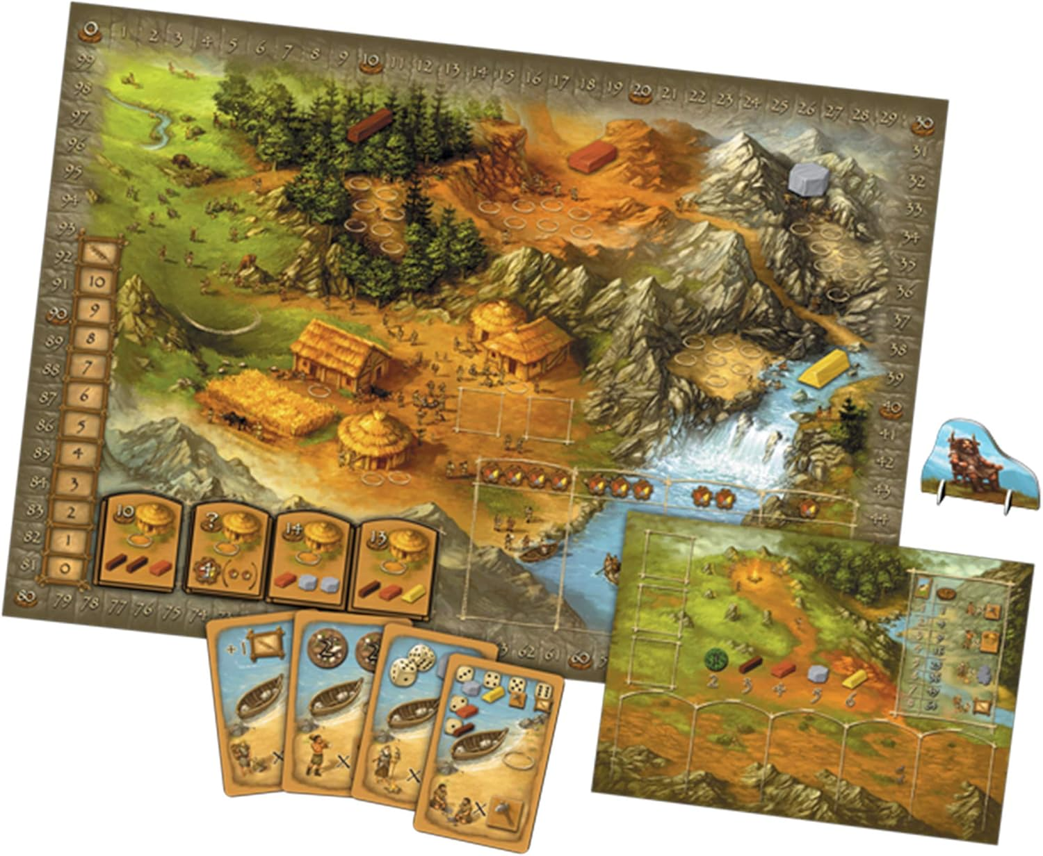 Z-Man Games Zman Games Stone Age Board Game,Brown