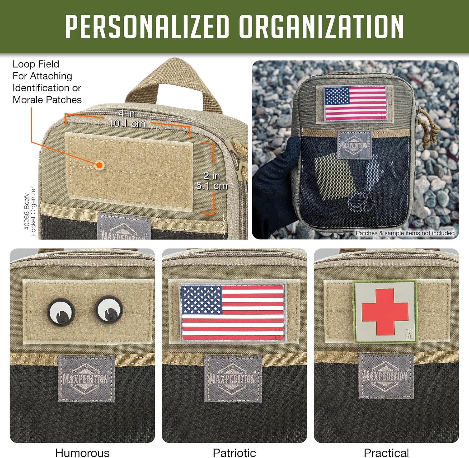 Maxpedition Gear Beefy Pocket Organizer - Khaki image number 6