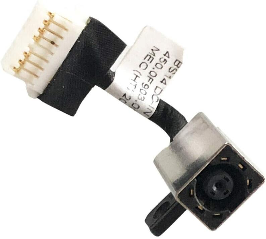 Zahara DC Power Jack Socket Plug Charging Port with Cable P93G Replacement for Dell Inspiron 14 5481 5482 5485 5491 5591 2-In-1 450.0F903.0011 WJXD9 0WJXD9 P93G001 P93G002