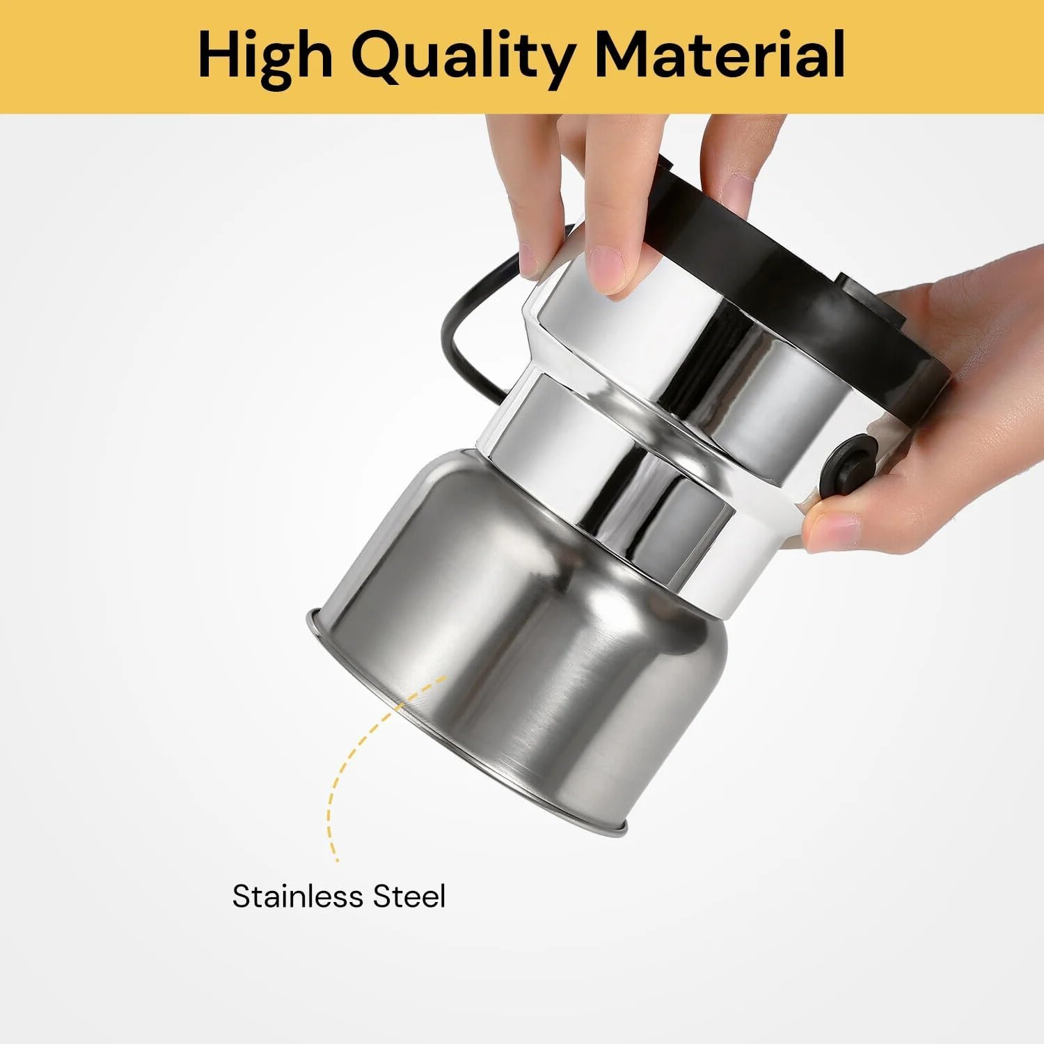 EZONEDEAL Coffee Grinder - Electric Coffee Grinder,Detachable Coffee Bean Grinder Coffee and Spice Grinder with Large Capacity,200W Powerful Grinder for Coffees Beans, Spices, Peanuts, Grains and More image number 1