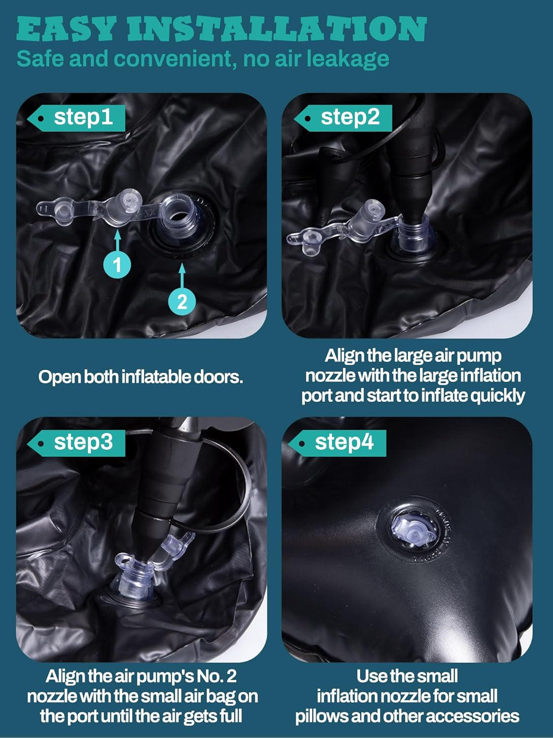 Car Air Mattress, Inflatable Back Seat Mattress, Thickened, for SUV, Home, Camping, Travel, Black image number 4