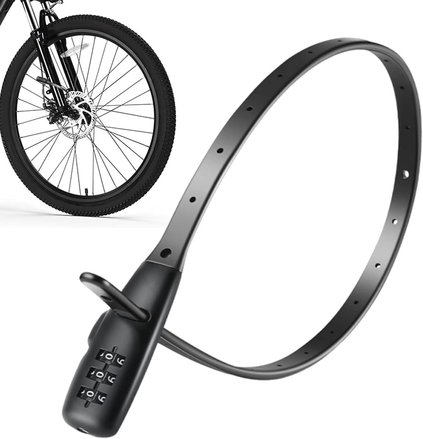 Zip Tie Lock Combination - Electric Scooter Lock with Combination - Adjustable Protective Anti-Theft Hardware for Door Skateboard Cabinet Scooters Stroller Refrigerator Gate