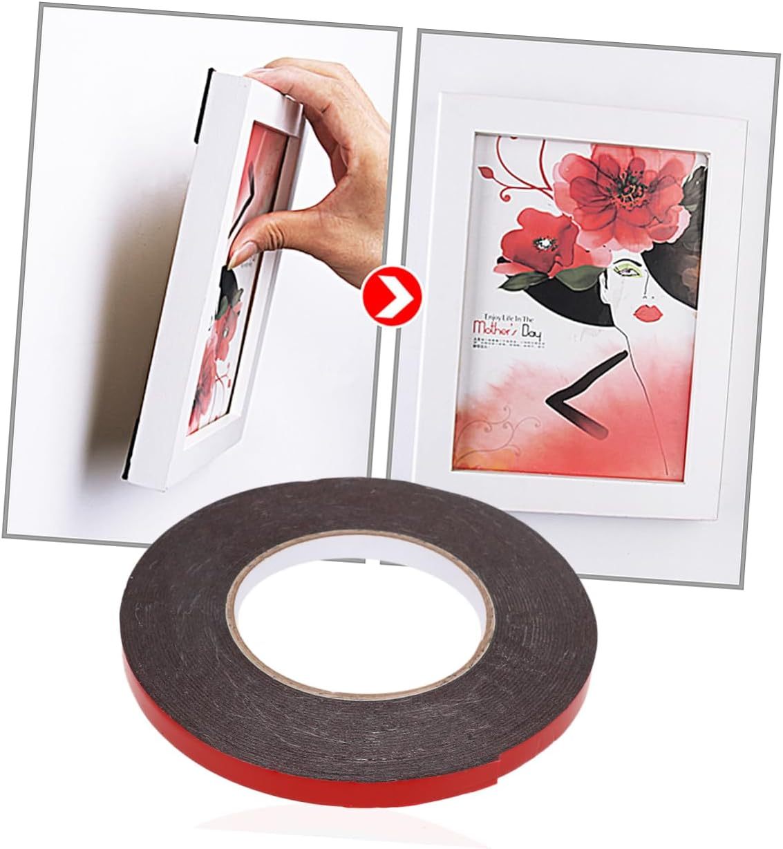 Baluue Pe Double-Sided Adhesive Tape 5Pcs, Black Foam Seal Strip 10Mm X 10M X 1.0Mm Thick, Weatherproof Strong Mounting Tape for Automotive Decoration and Car Trim image number 5