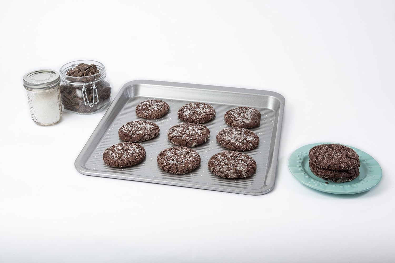 USA Pan Bakeware Easy Slide Non Stick Cookie Sheet Pan, Medium image number 6