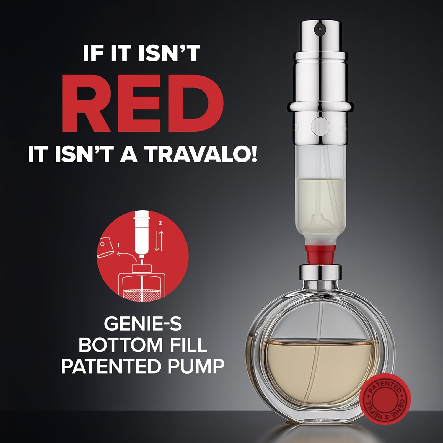 Perfume Atomiser by Travalo Classic HD Black / 0.17 Fl.Oz. 5Ml - Brown image number 2