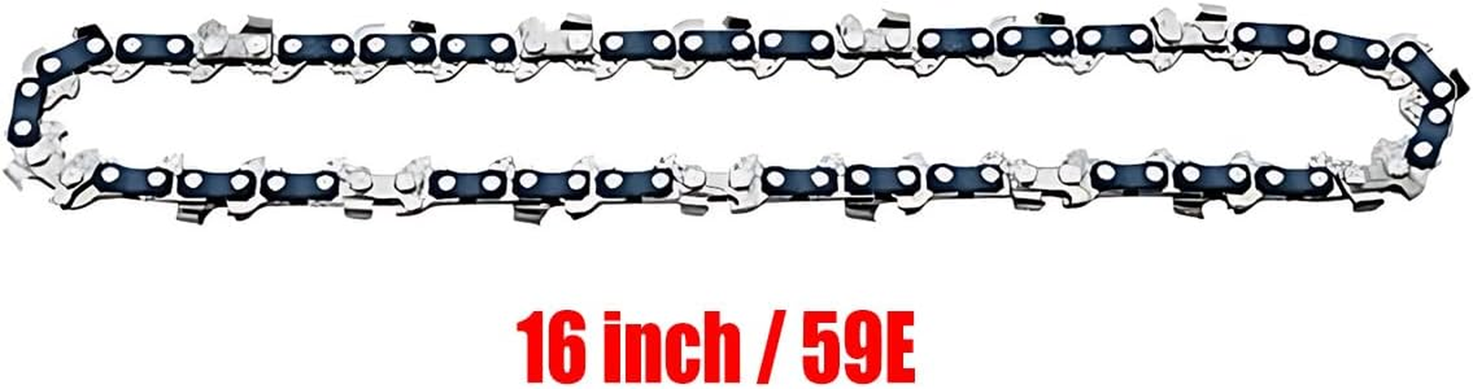 2Pcs 16" Chainsaw Chains for 16 Inch Mini Cordless Electric Chain Saw Wood Cutter, 37 Teeth Wood Cutter Chains, Smooth Cutting Performance, Long-Lasting Sharpness image number 2