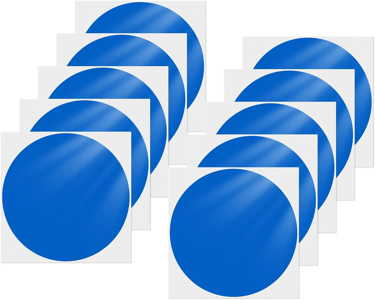 Orange Dot Stickers 6 Inch Vinyl Self-Adhesive Colored Circle Labels Removable Waterproof Coding Decals round Tag for Boxes Coloring Organizing Marking 10 PCS