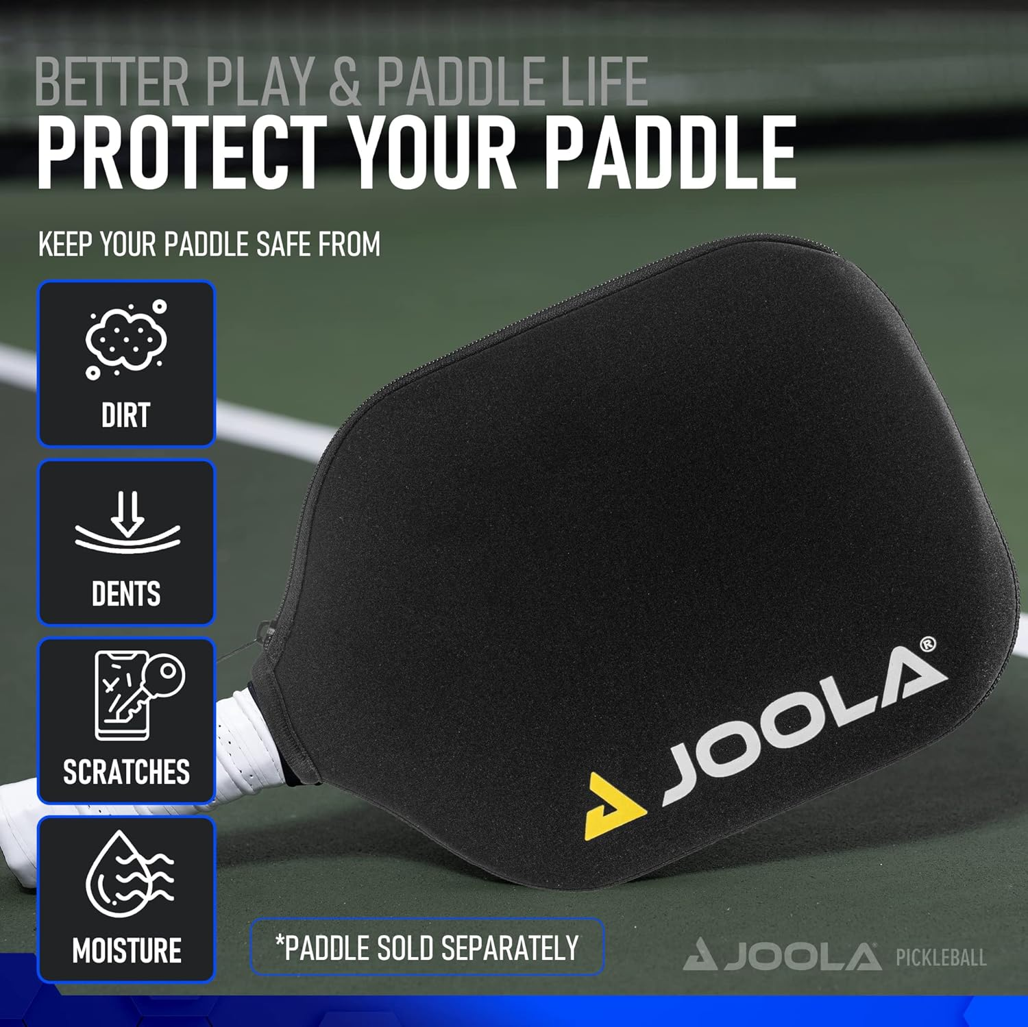 JOOLA Pickleball Paddle Cover - Neoprene Sleeve for JOOLA Pickleball Paddles - Pickleball Accessory and Gift