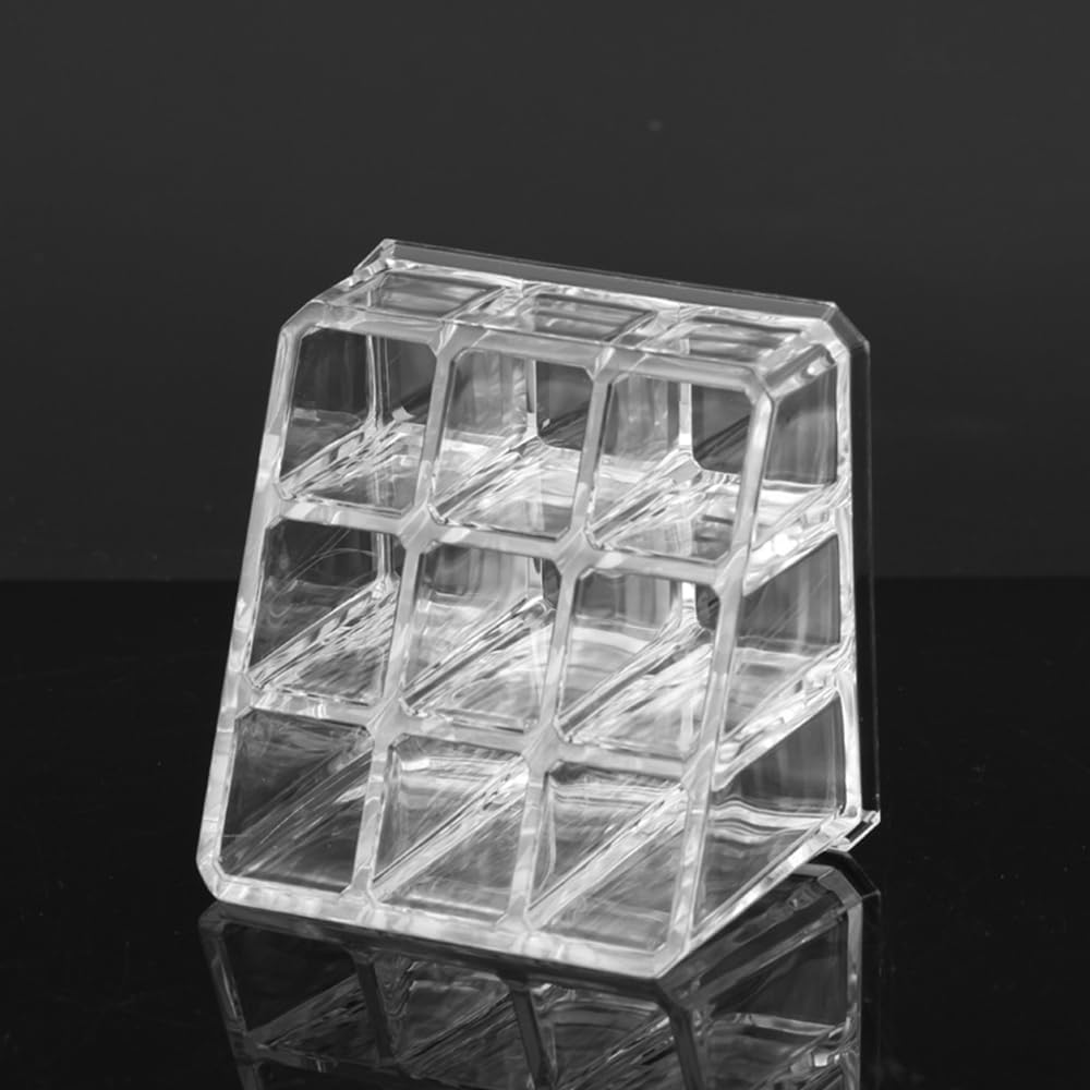 Clear Acrylic Lipstick Organizer, 9 Slots, Storage Display Case for Lip Gloss, Essential Oil, Perfume image number 3