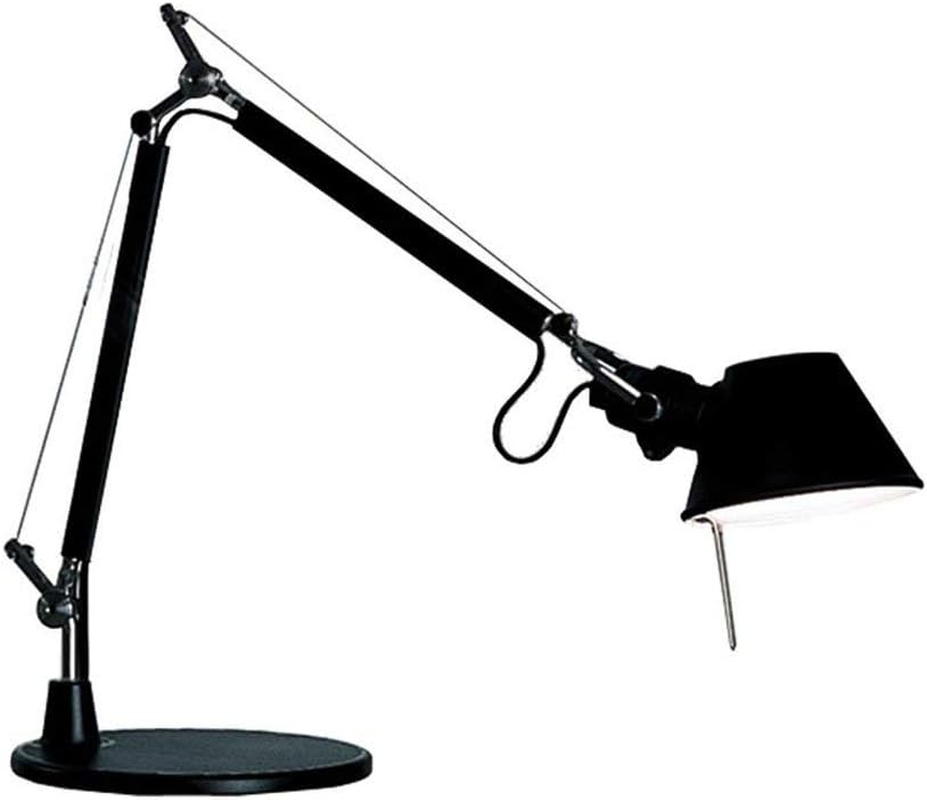 Artemide Tolomeo Micro Table Lamp with Base Length 45 Height 37 Maximum 73 Cm, Aluminium, Aluminium, L 45 H 37 - Max 73 Cm, E14