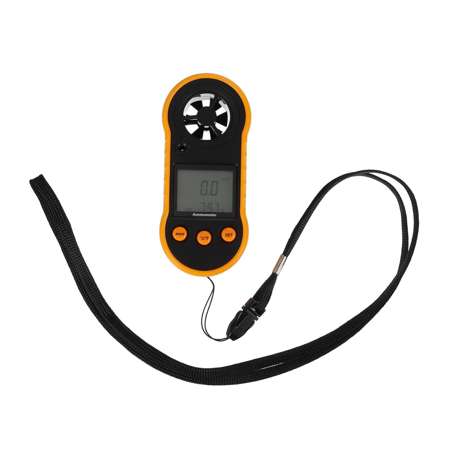 Digital Handheld Wind Speeds Meter Air Flow Velocity Meter Portable Anemometer for Weather Measurement LCD Display and Temperature Measurement image number 2