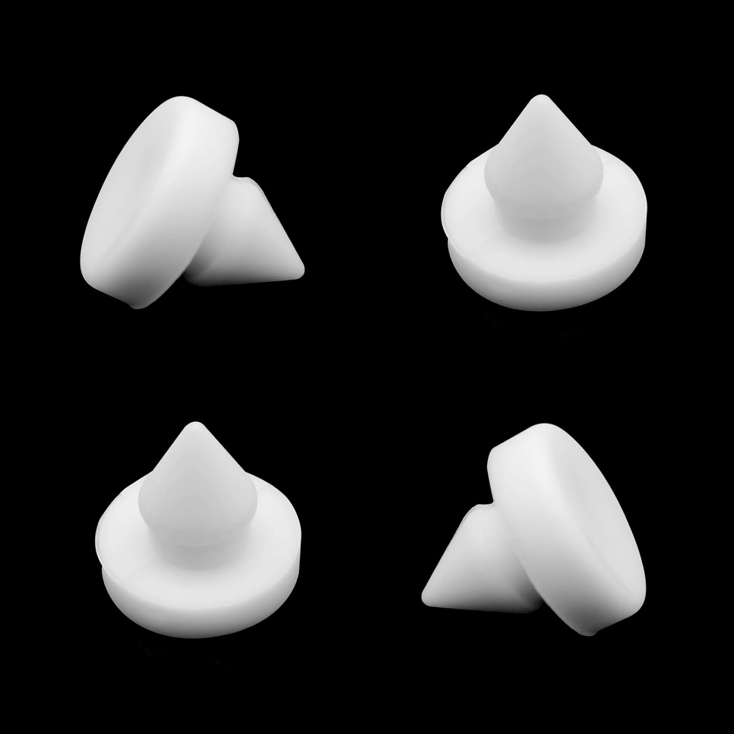 4 PCS Car Brake Pedal Stopper, Wear-Resistant and Corrosion-Resistant Switch Limiter Treadle Pad, Light and Firm Auto Parts, Suitable for Honda CRV Accord Fit 46505-SA5-000 (White)