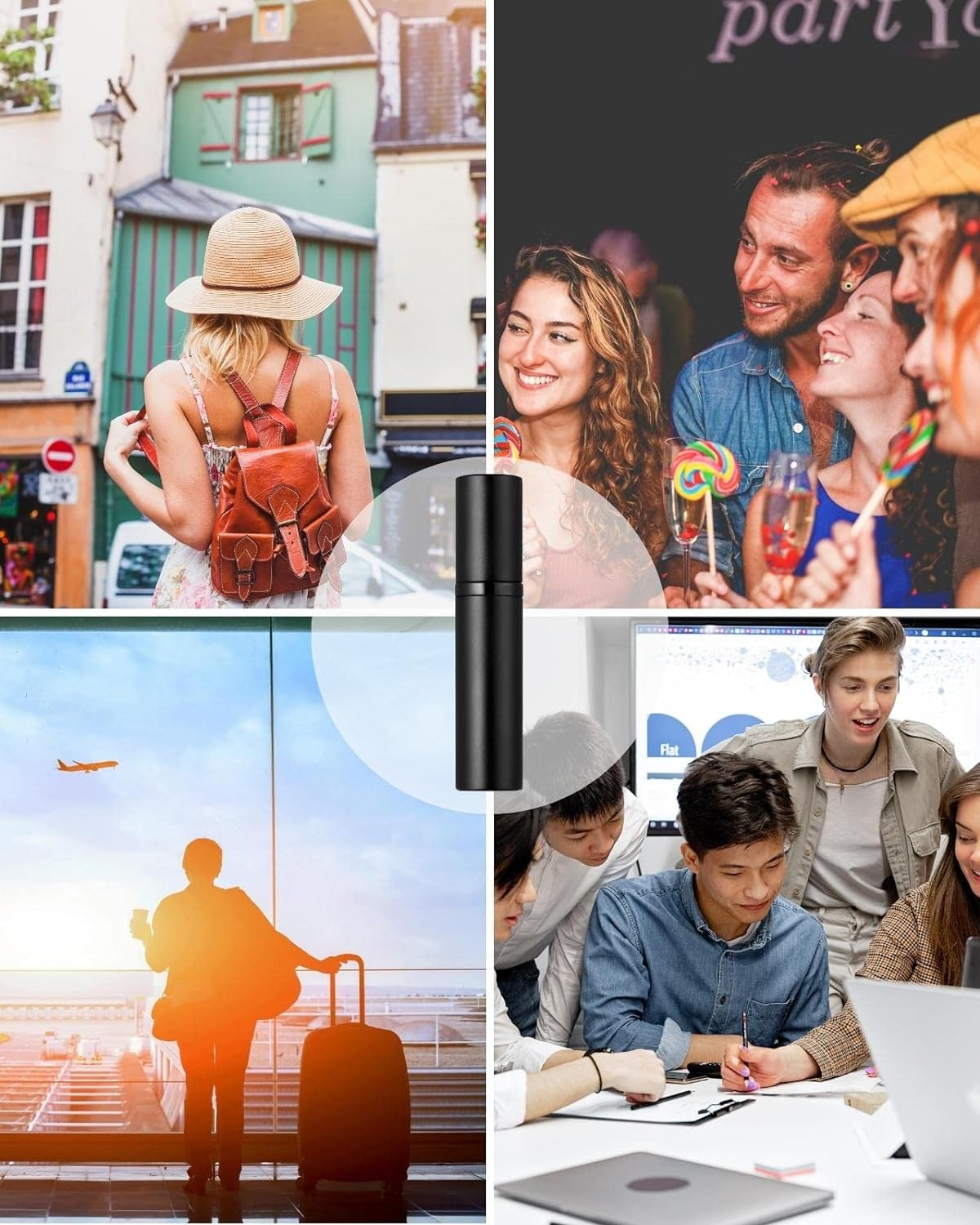 Perfume Atomiser Refillable &ndash; 5Ml Portable Leakproof Travel Spray Bottle, Mini Bottom-Filling Fragrance Atomizer, Pocket Size Perfume Dispenser, Unisex (Rose Gold) image number 3