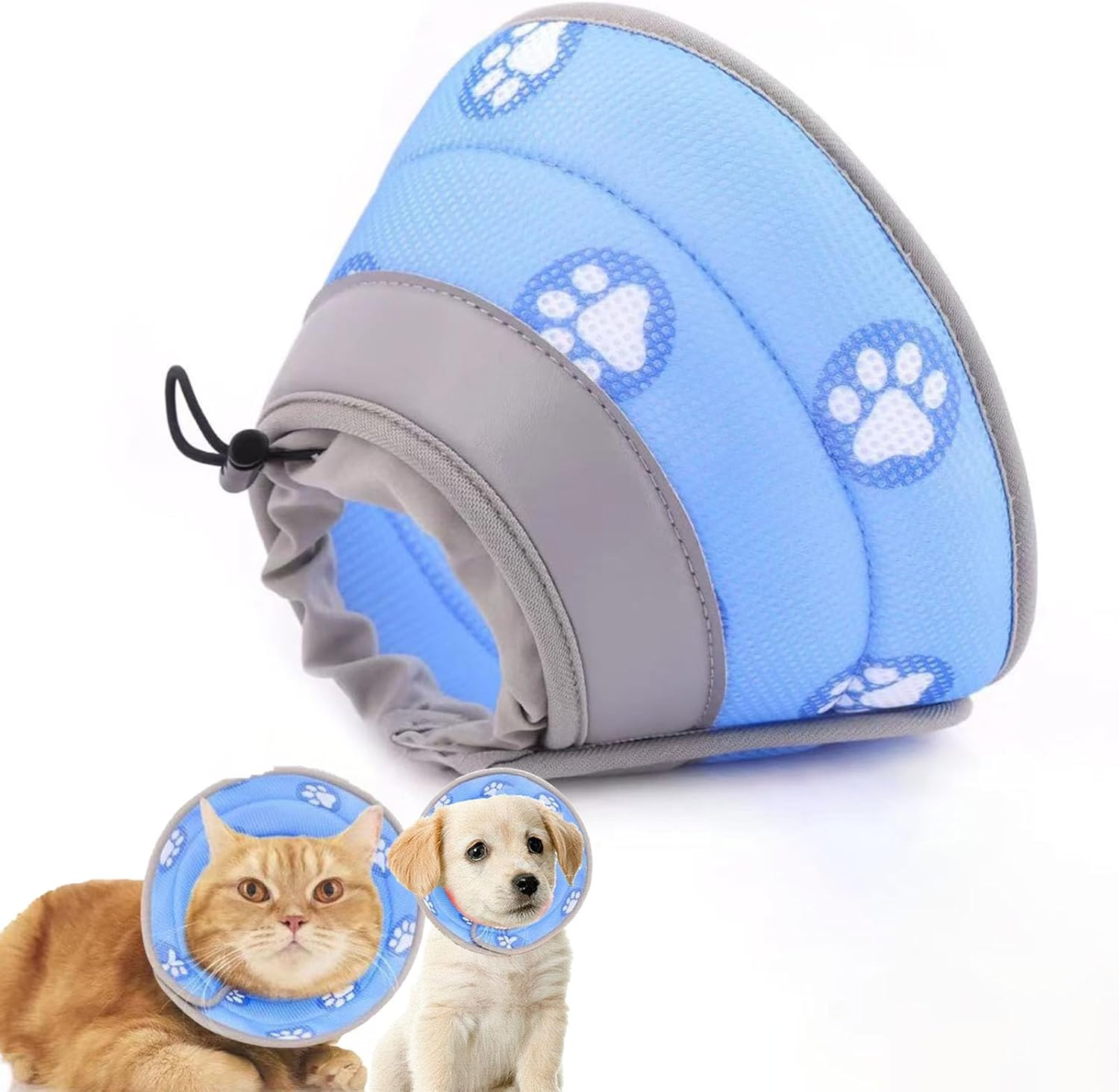 Dinghaole New Cat Cone Collar, Pet Cat anti Lick Collar, Cat anti Bite Head Cover, Cat Neck Cover, Cat Head Cover, Pet Supplies image number 2