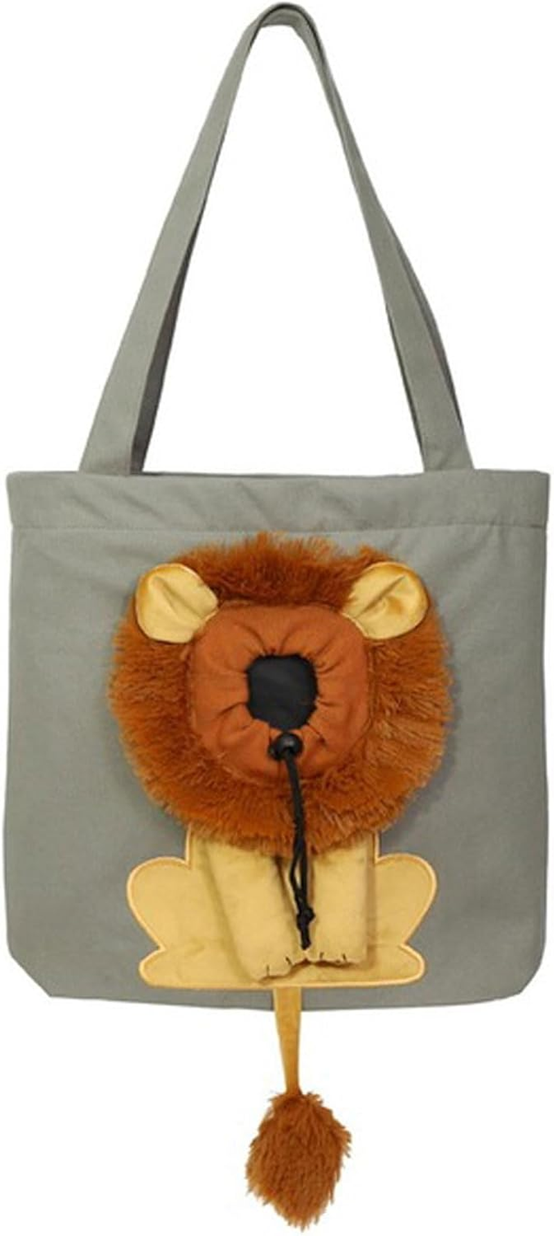 Portable Cat Puppy Bag Dog Pouch Shoulder Carry Tote Pet Shoulder Bags Single Drawstring Opening Carrying Bag Travel Tote for Doggy Doggie Yorkie for Puppies Medium Cats image number 1