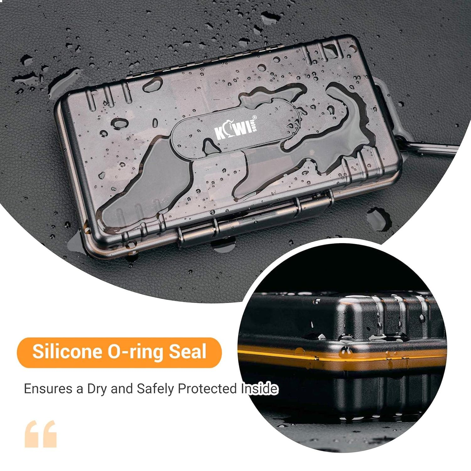 24 Slots AA AAA Battery Storage Case with Battery Tester Functions for 14Pcs AA Batteries + 10Pcs AAA Batteries, Water-Resistant Anti-Shock Protector, with Carabiner X 1 image number 6