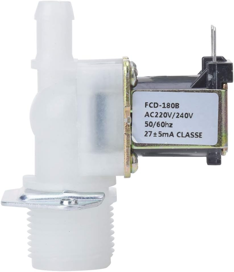 3/4Inch Solenoid Valve, Plastic Water Inlet Guided Valve,Electric Solenoid Valve,1-Way Guide Solenoid Connector Valve for Home image number 4