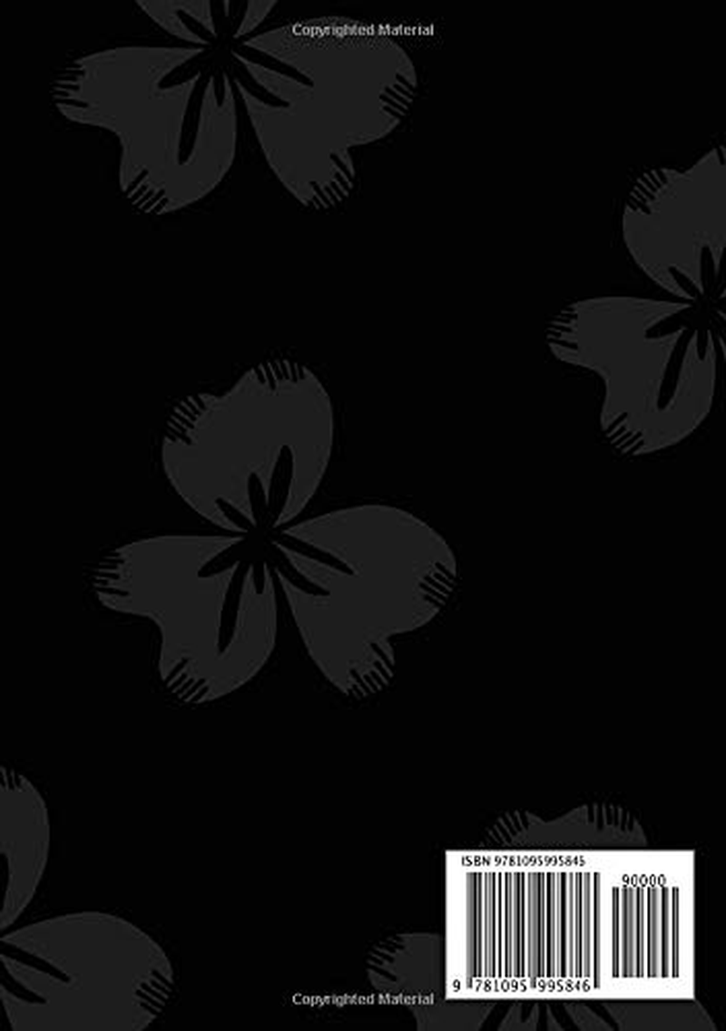 Notebook with Tabs: A5 Lined-Journal Organizer Medium with Alphabetical Tabs Printed | Cute Flying Flower Design Black image number 1