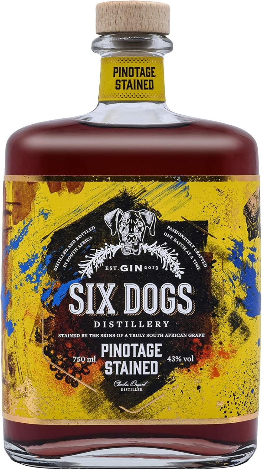 Six Dogs Stained Pinotage Gin, 700 Ml