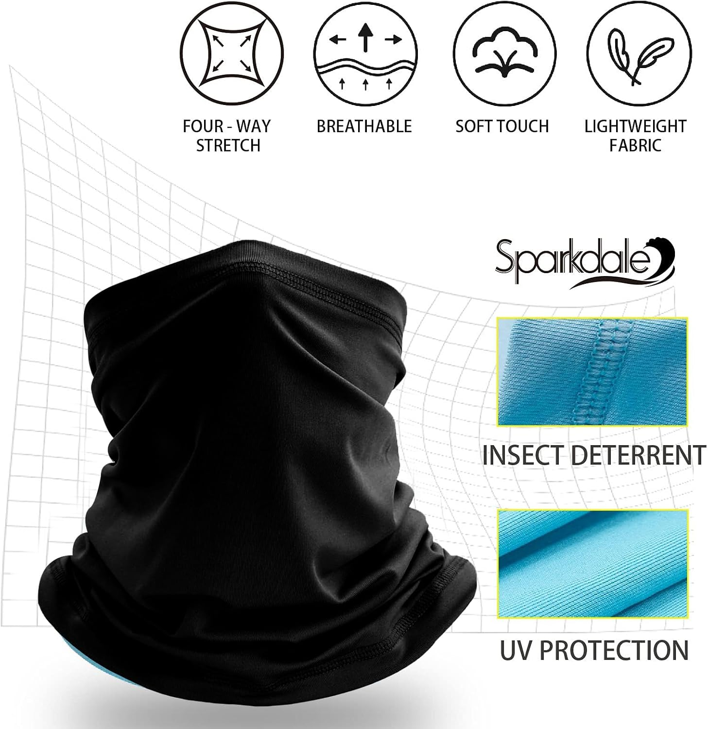 3-Pack Neck Gaiter，Neck Warmer ，Bandana. Versatile Comfort Meets Rugged Style. Shield from Wind Chill, Adventure-Ready in 3 Forms. image number 3