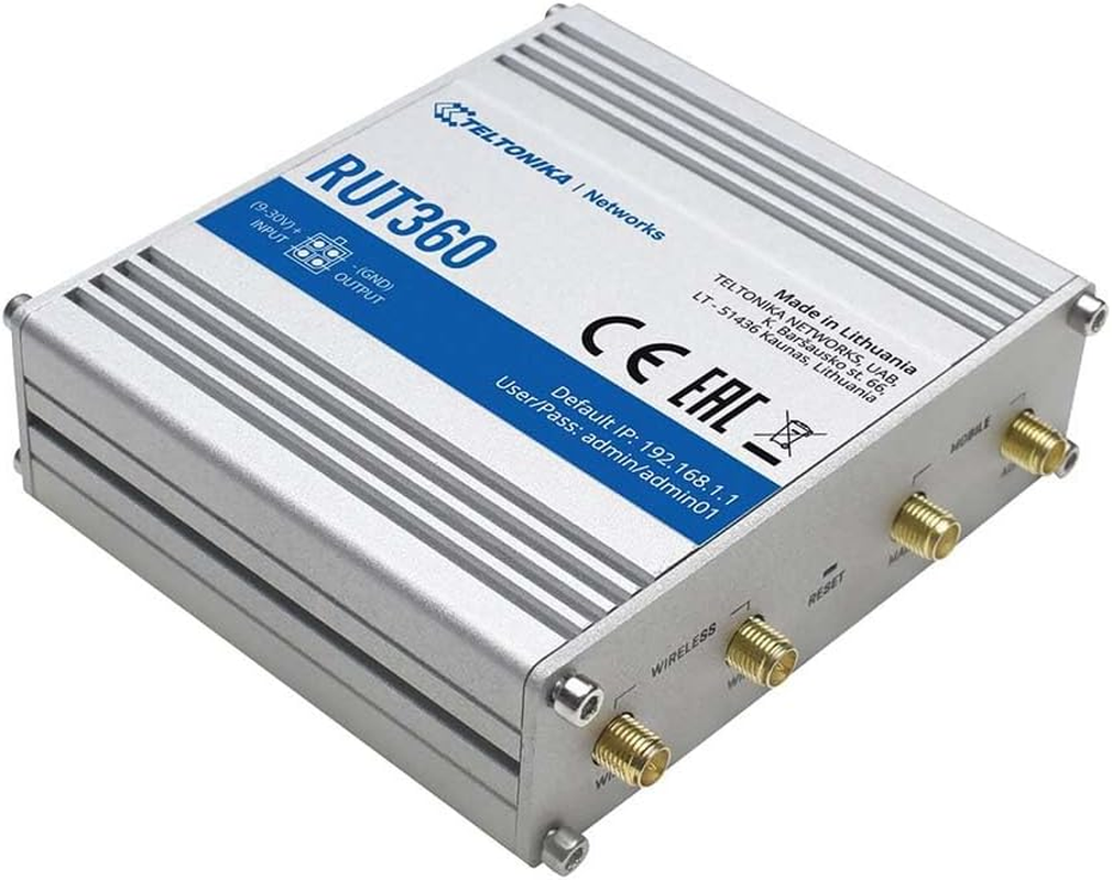 Teltonika RUT360 Compact 3G/4G/4G700 Router with Wifi - CAT6 image number 1