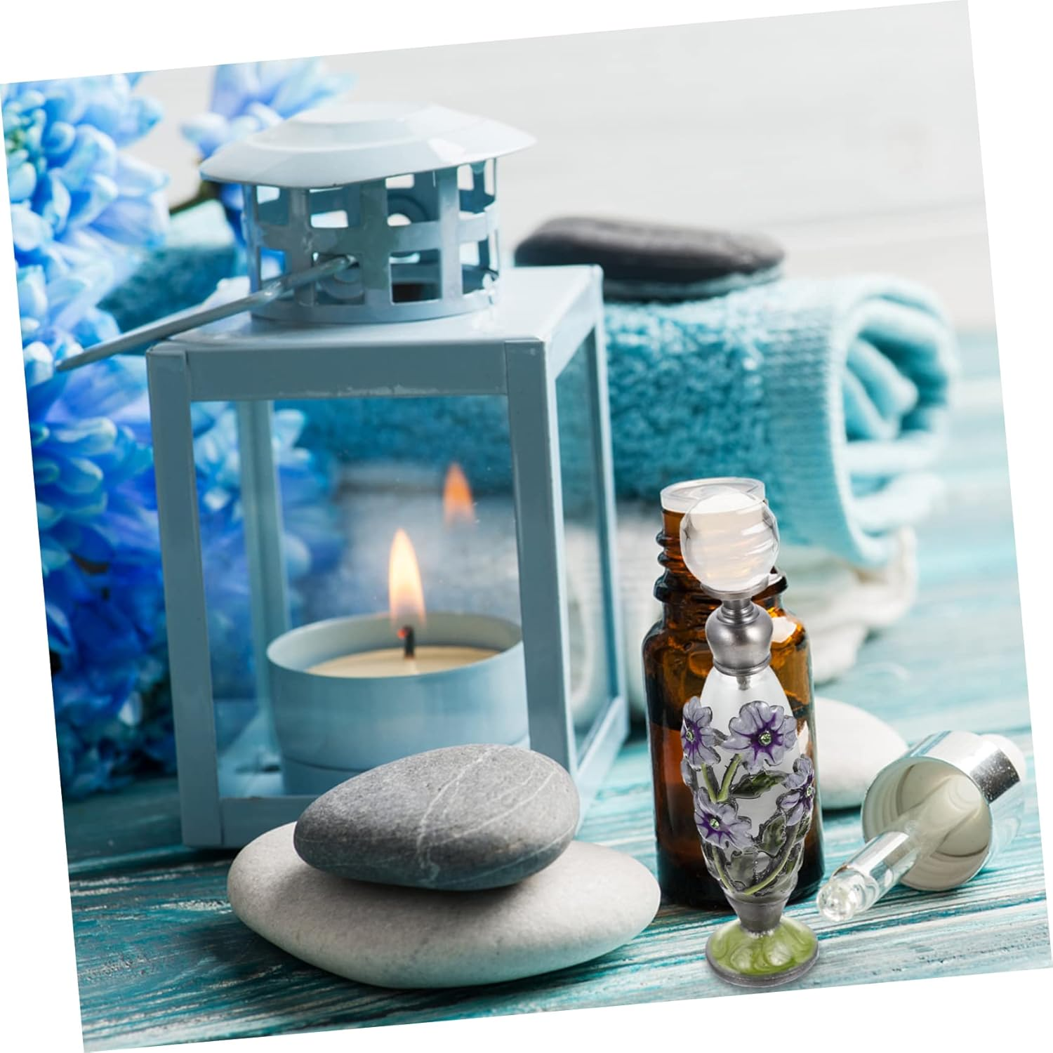 Yardenfun Glass Essential Oil Bottle Curly Hair Perfume Atomizer Leakproof Roller image number 5