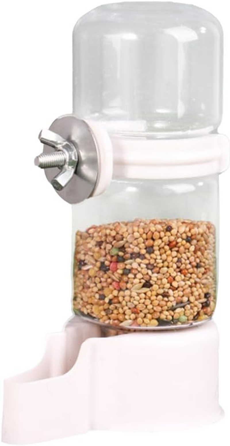 Automatic Pet Water Feeder Bird Cage Suspended Dispenser for Parakeet(White) image number 3