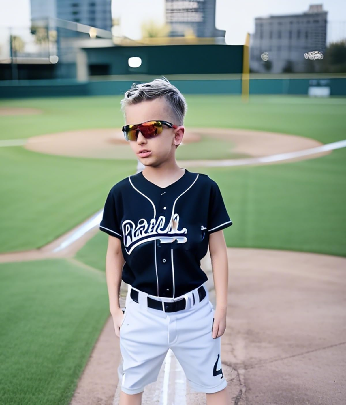 FEISEDY Kids Teens Baseball Polarized Sunglasses Sports TR90 Frame Boys Girls Cycling B2454 image number 1