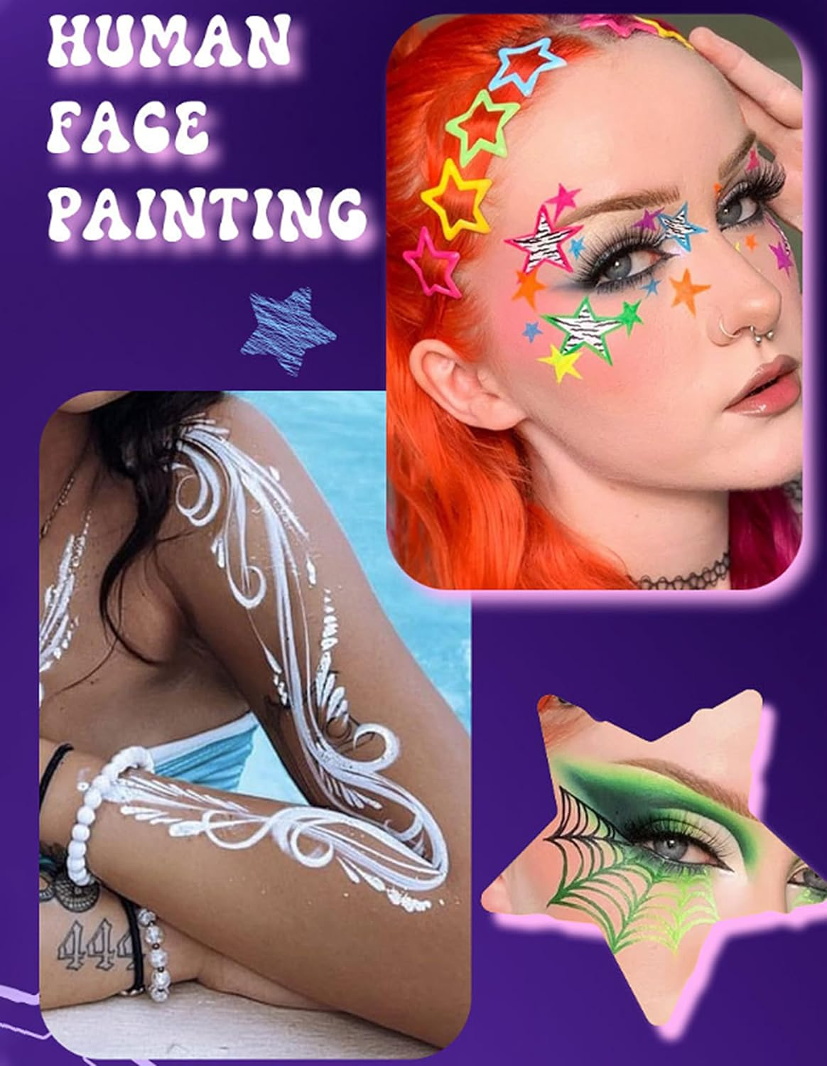 Erinde Pink Liquid Eyeliner, Waterproof & Smudge-Proof, Quick-Drying and Long-Lasting, Highly Pigmented for Precise Eyeliners, Multiuse Eyeliner Pen for Halloween, Carnival & Cosplay, Vegan #06 image number 1